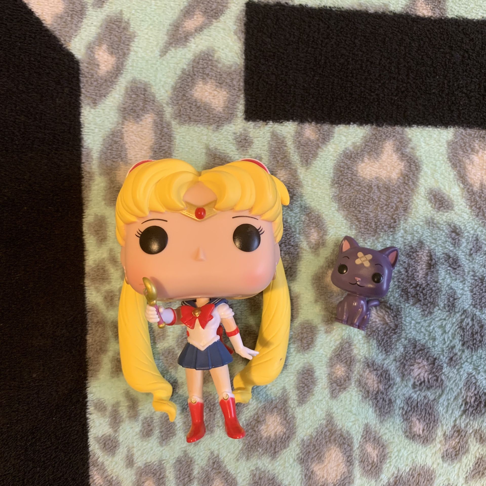 Sailor Moon and Luna Funko Pop Out of Box