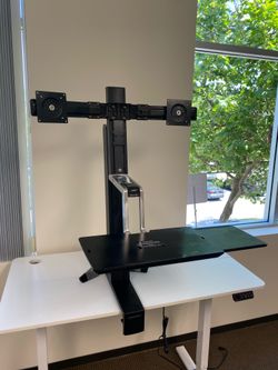 Ergotron WorkFit Dual Monitor Standing Desk Riser