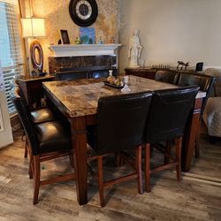 Marble Top Dining Set