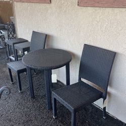 Wicker Bistro Set