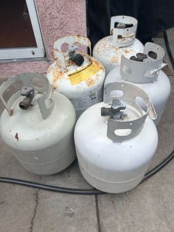 5x Propane Tanks - Empty