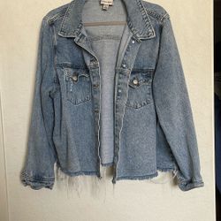 Industry Distressed Jean Jacket - Women’s 2x