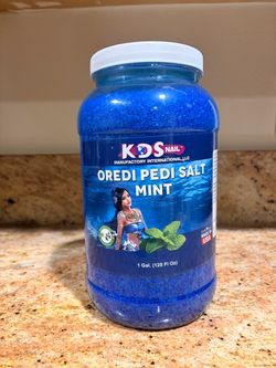 KOS Nail Oredi Pedi Salt Mint 1 Gallon