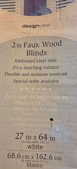 2in faux wood blinds