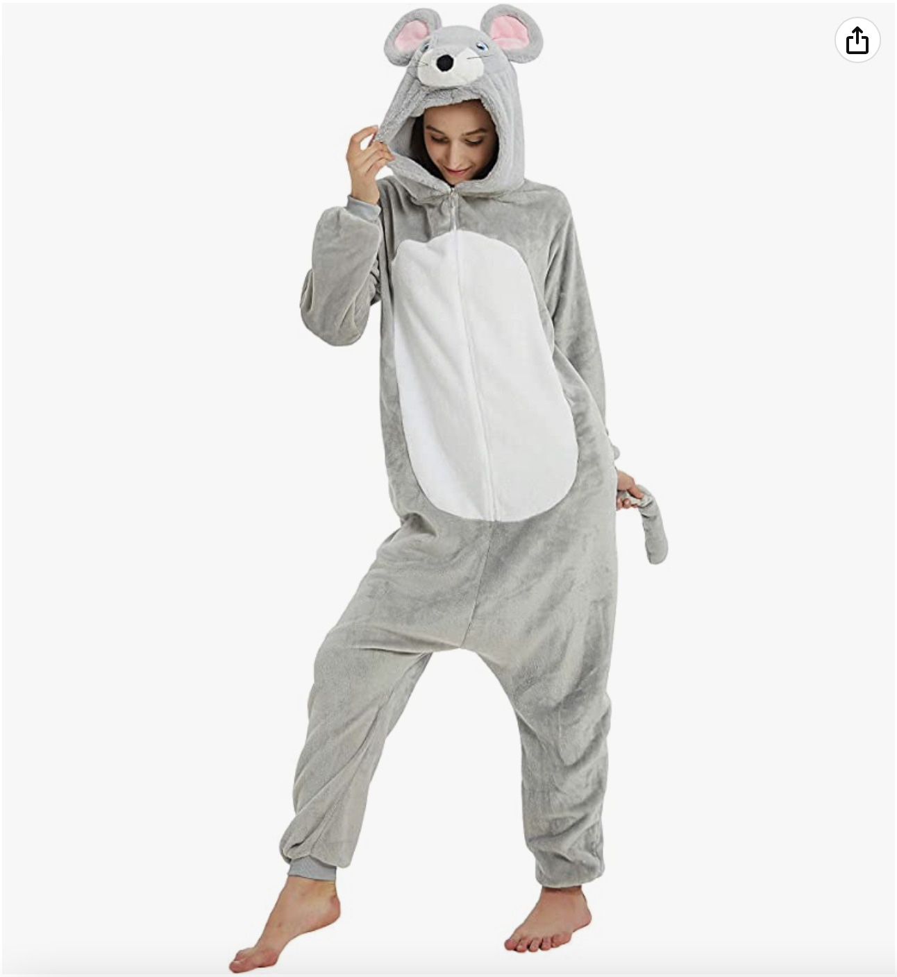 Onesie Adult Reindeer Costume Dinosaur Sleepwear Animal Lion Mouse Cosplay Pajama Teens Halloween Costume, Size: Large