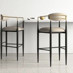 Modern Bar Stools (set Of 2)