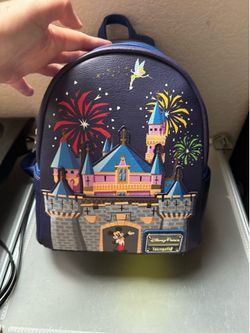 Disneyland park loungefly mickey tinkerbell castle