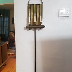 UNIQUE brass industrial Vintage MCM lamp