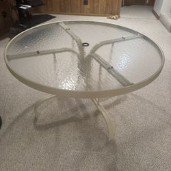 Patio Glass Table 