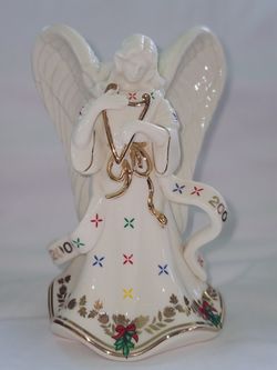 Vintage Porcelain Angel Figurine with Candle Holder