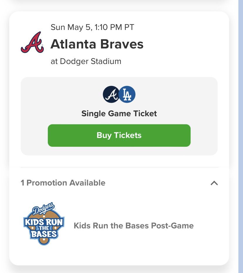 Dodgers Tickets (x2)