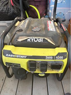 Ryobi easy start generator