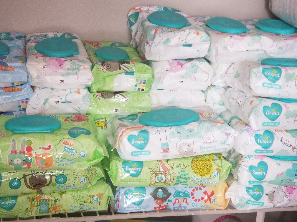 Pampers wipes $1.50 30 available