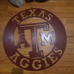 TAMU Metal Sign