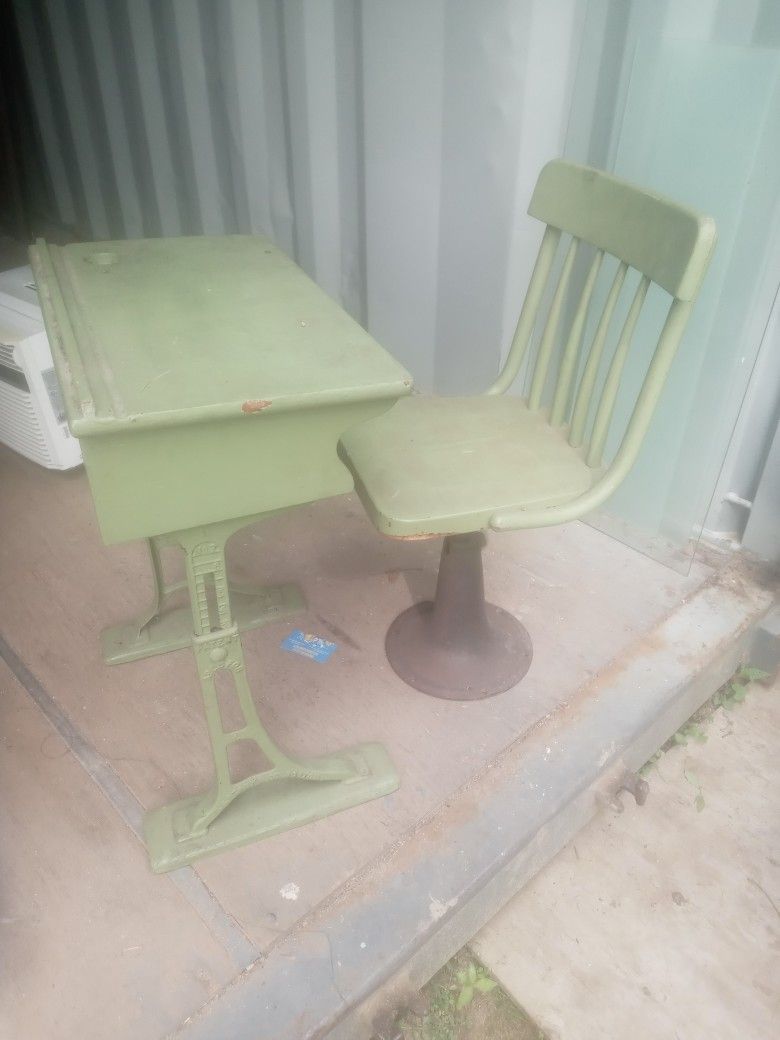 Antique School Desk