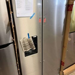 Whirlpool stainless steel brand new side by side fridge with warranty