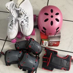 Patines casco rodilleras guantes y para los codos