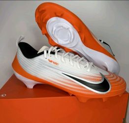 Men's Nike Vapor Speed 3 White Orange Black Football Cleats Sz 9.5 🏈