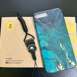 BRAND NEW Blue Marble Desgin Slim Shockproof Flexible Bumper TPU Soft Case Rubber Silicone Cover Phone Case for iPhone 7 Plus/8 Plus