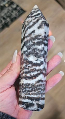🦓 Crystals | Purple Zebra Calcite Tower 🦓