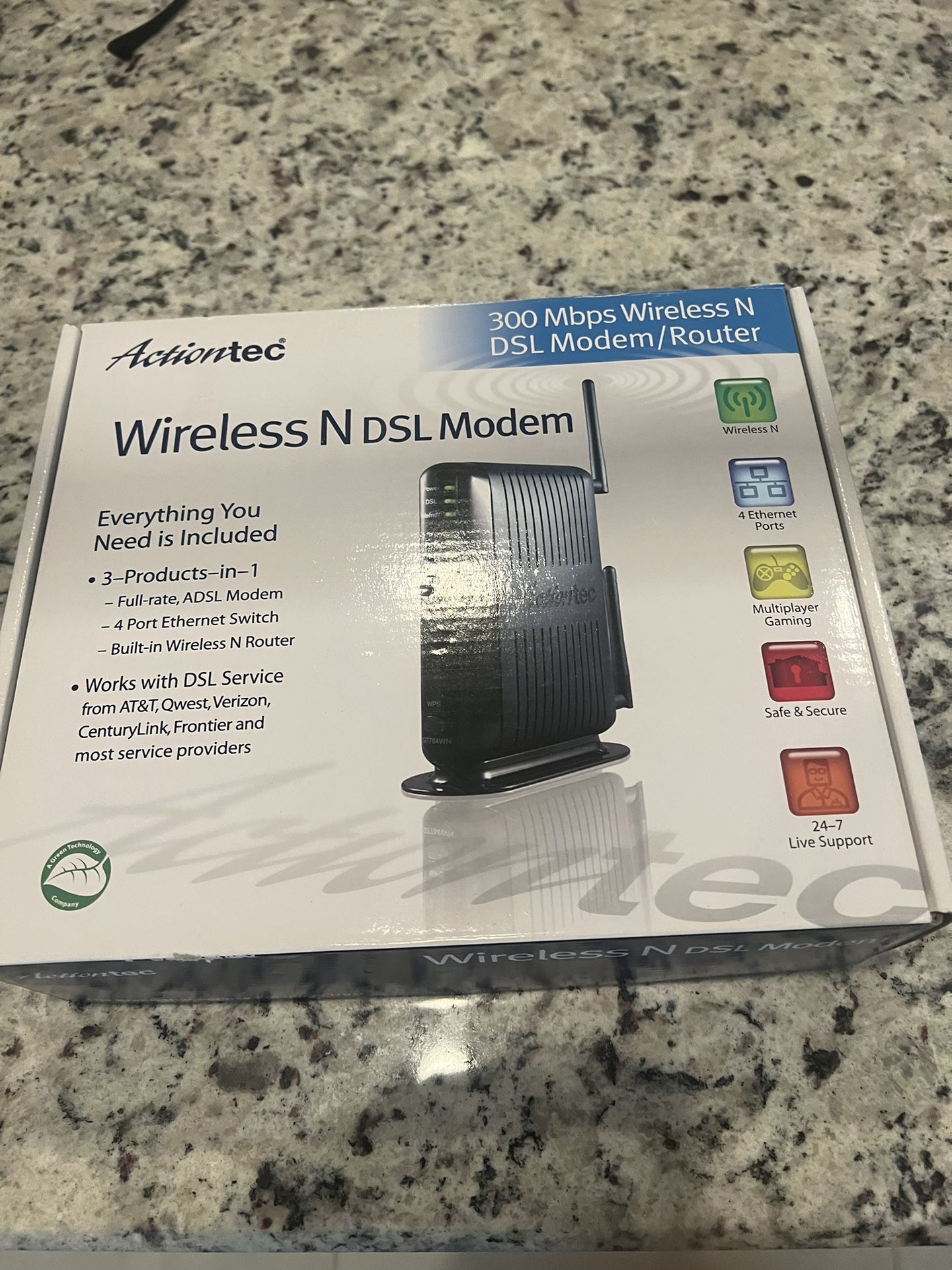 Actiontec GT784WN Wireless-N DSL Modem/Router 