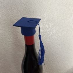 Graduation Blue Caps For Wine And Beer Bottles