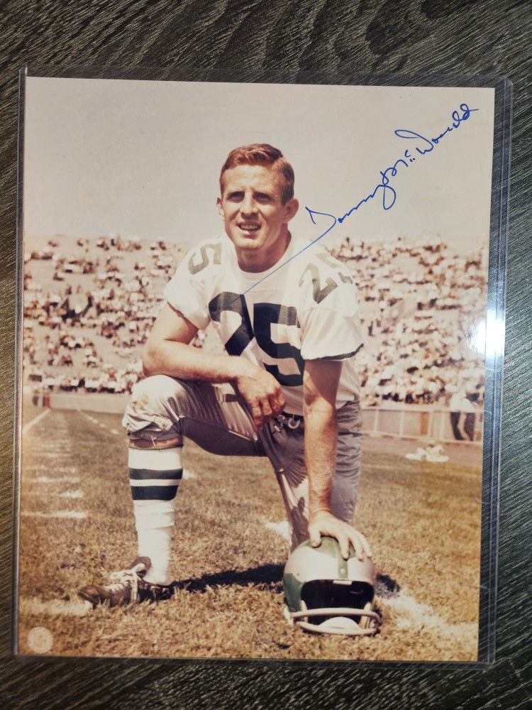 Signed 8x10 Photo Tommy Mcdonald Philadelphia Eagles HOF Autograph Picture NFL Auto