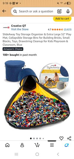 Toy Storage Organizer & Play Mat