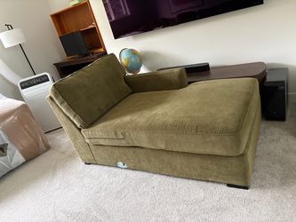 Radley sectional Olive Green Left facing Chaise Lounge