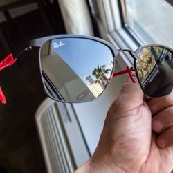 RayBan Sunglasses Ferrari Edition Box Cloth Tags And All That Included 