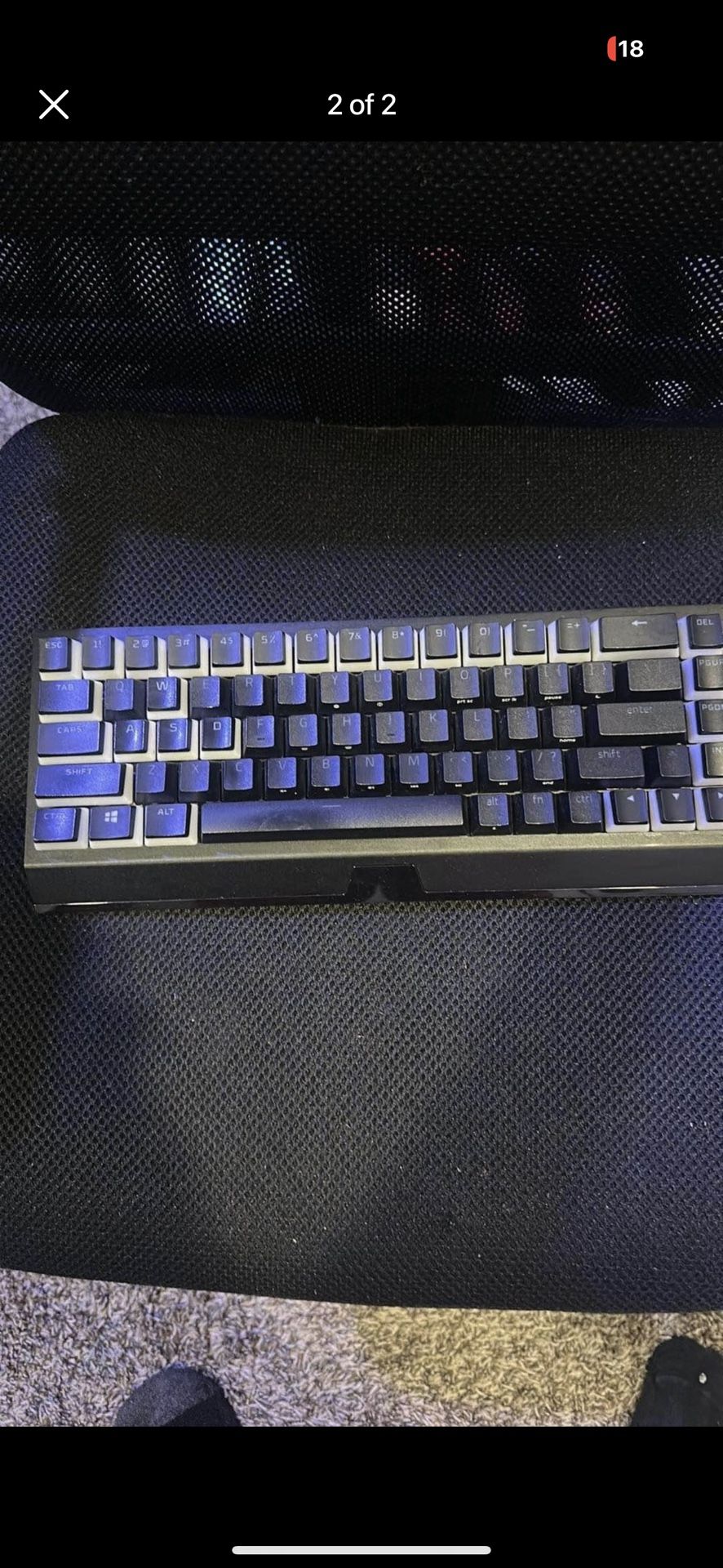 Razor black widow Mini V3 Gaming Keyboard custom