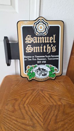 SAMUEL SMITHS DOUBLE SIDED WOODEN SIGN ENGLAND