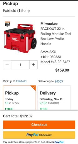 (130$)Milwaukee Rolling Packout MSRP 172$
