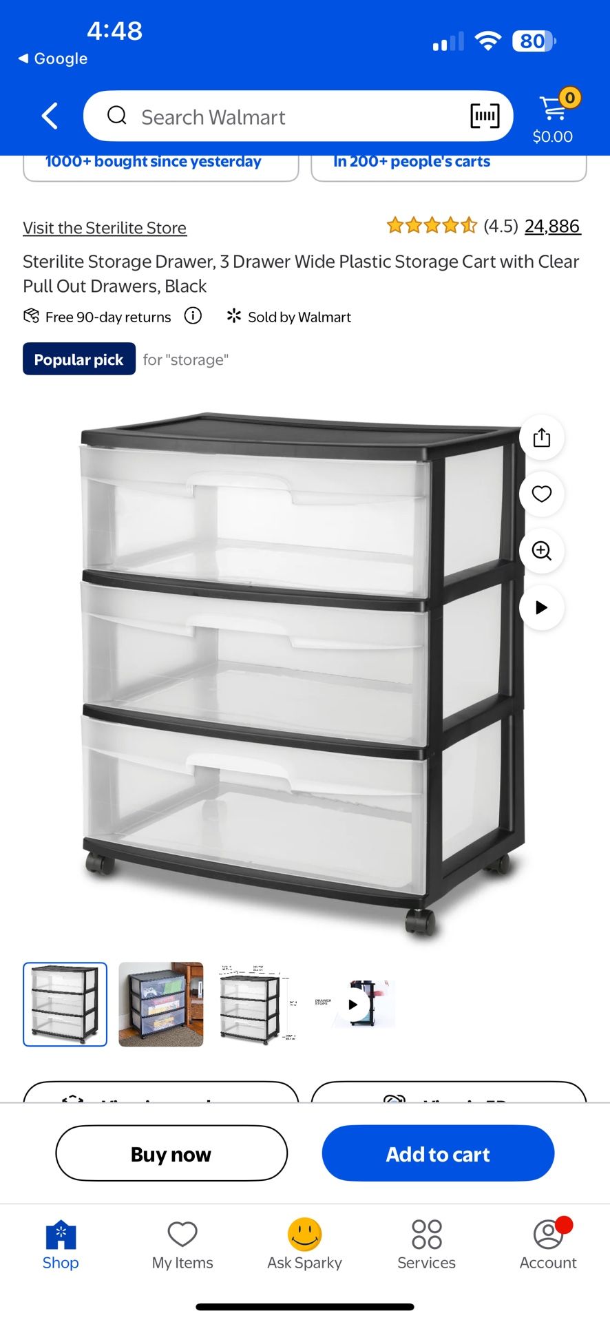 Walmart Plastic Drawers