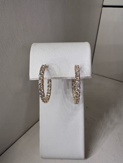 Diamond and Gold Earrings