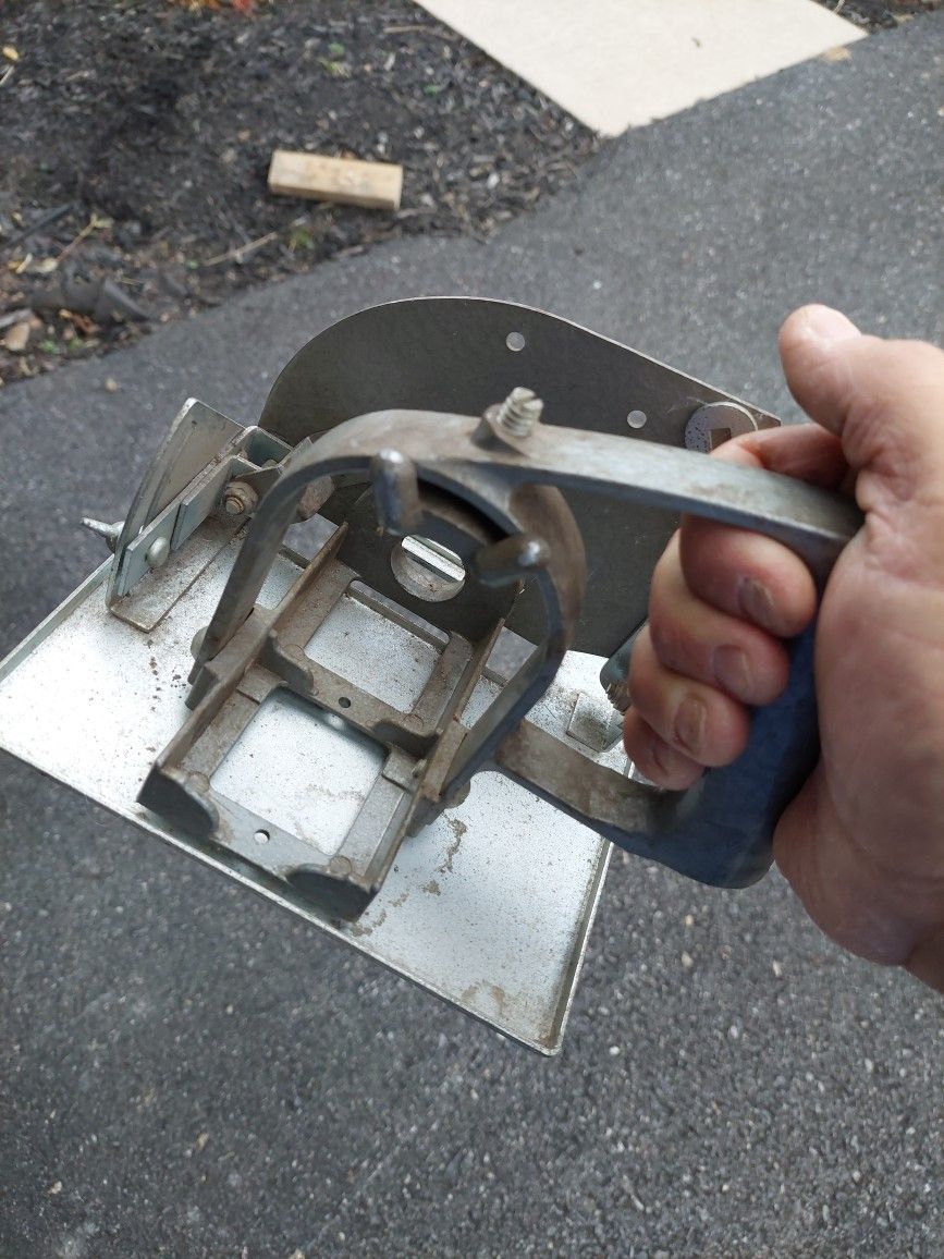 Vintage Grinder Holder Angle Brackets
