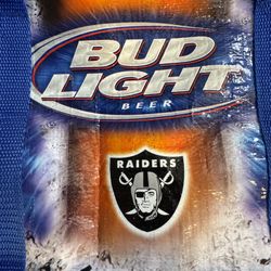 Oakland Raiders Bud Light 2004 Zip Up Insulated Cooler. Only $20.00