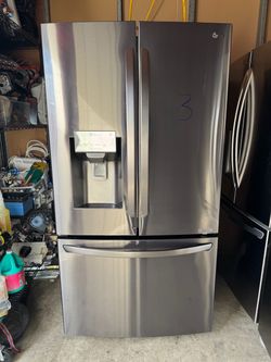 LG French doors stainless steel refrigerator