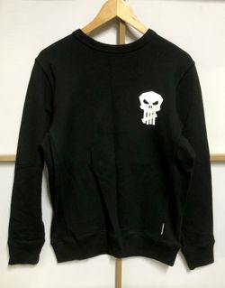 Vintage Undefeated Ruthless Skull Y2K Black Crewneck Sz Men Small 