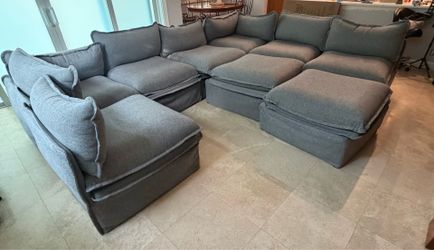 7 seat and 2 ottoman Anabei sofa.