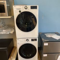 24 inch wide stackable set LG white