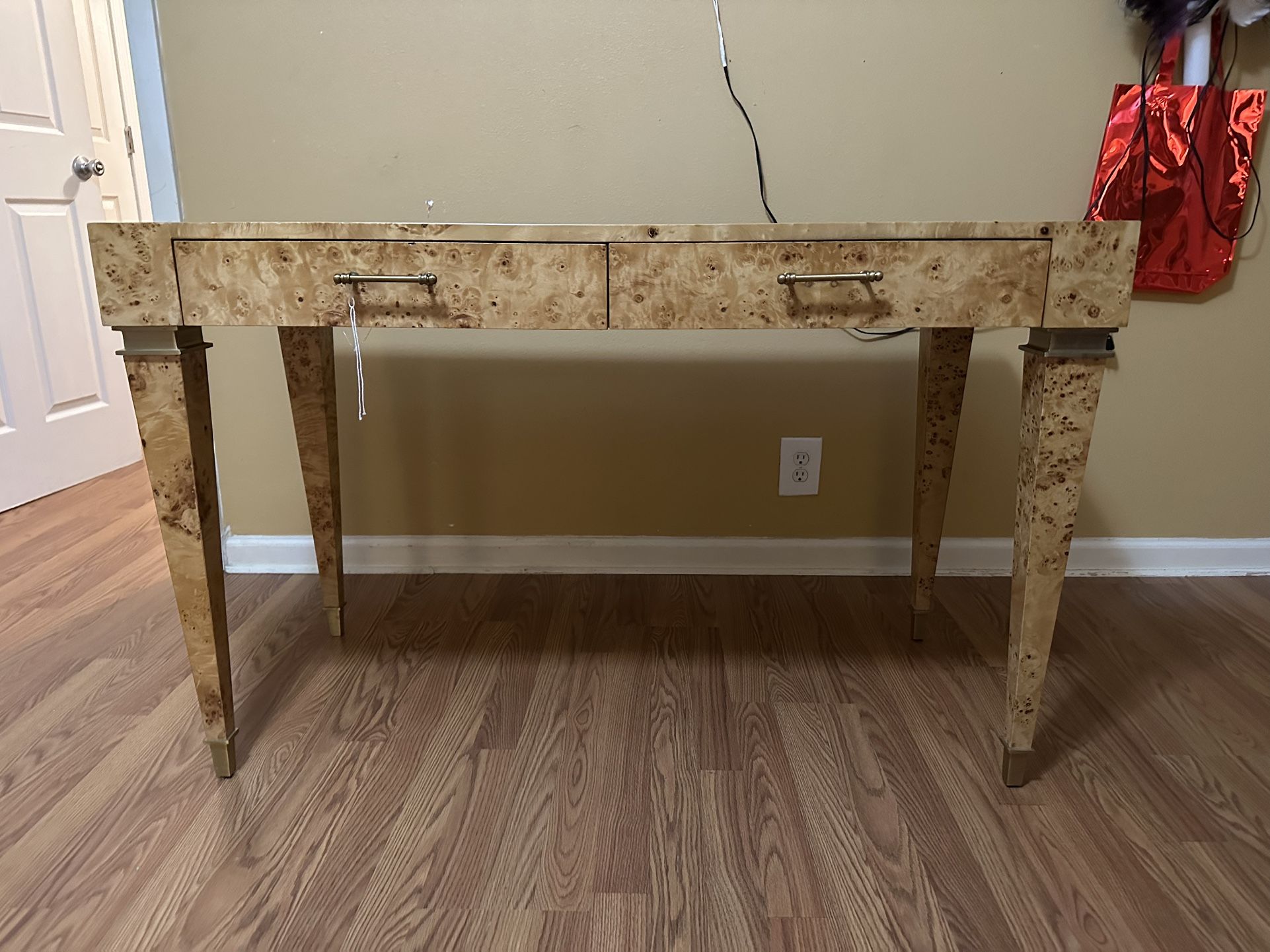 Burl Desk Console Table
