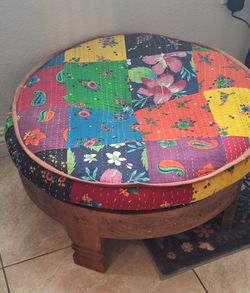 Colorful ottoman
