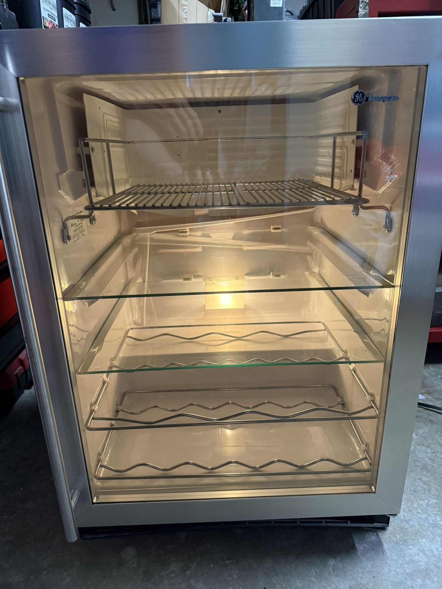 GE Monogram Beverage Cooler Mini Fridge Model ZDB24ARBB