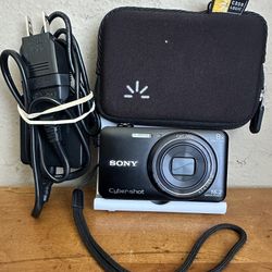 Sony Cyber-shot 16MP DSC-WX80 Compact 8x Optical Zoom WiFi Digital Camera Black 