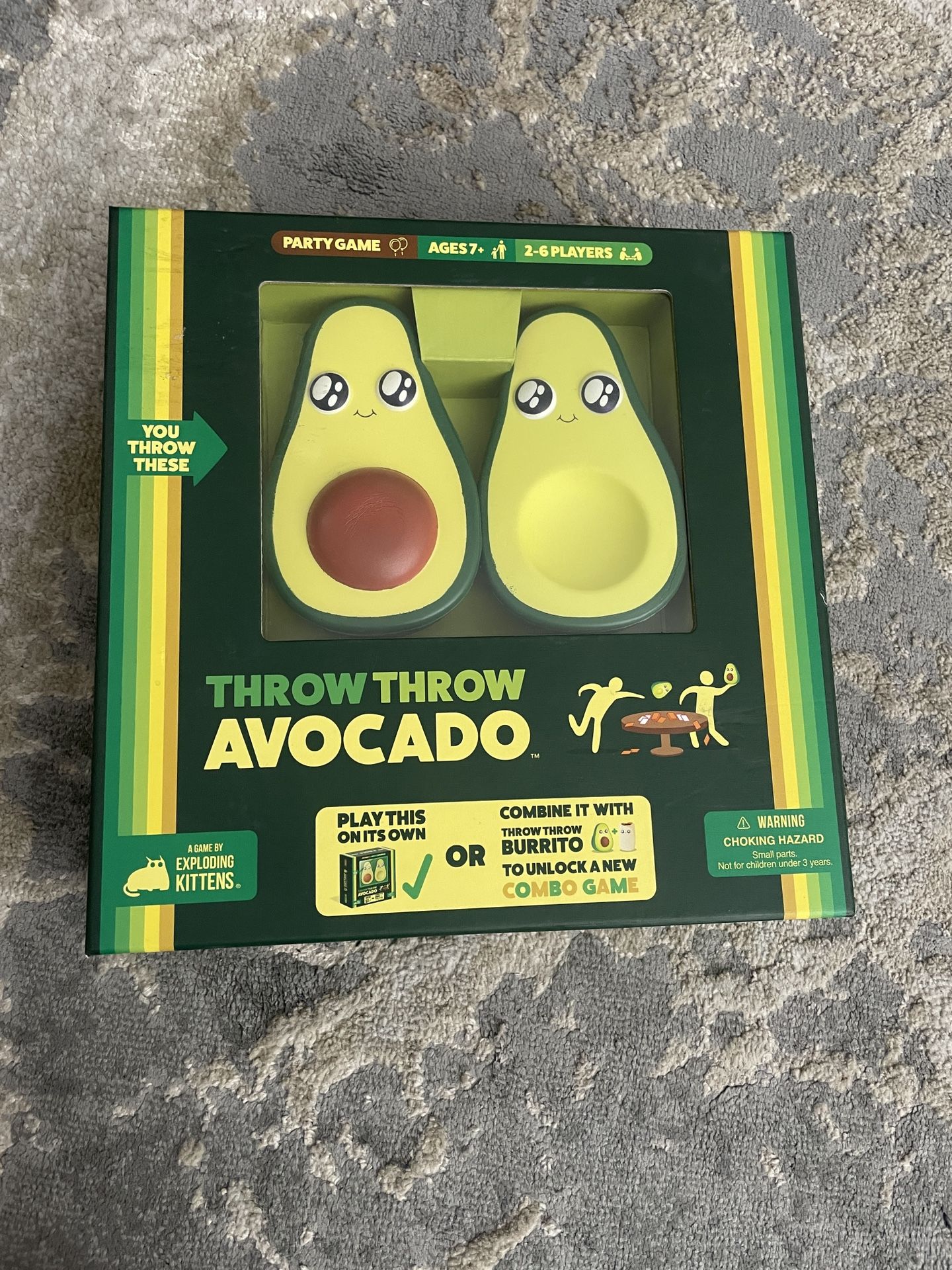 Throw Avocado Board Card Game 2-6 Players