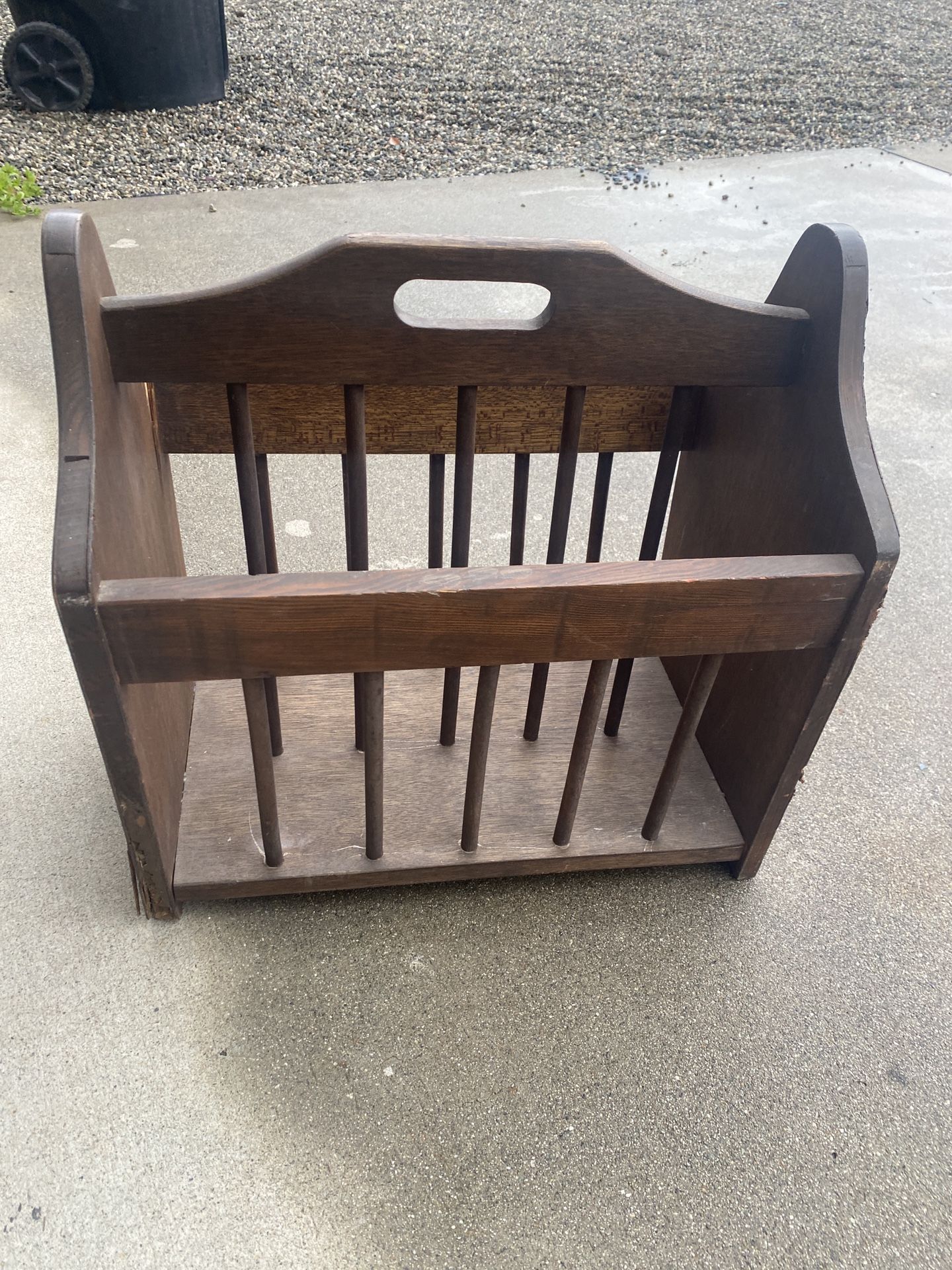 Wood Magazine Rack