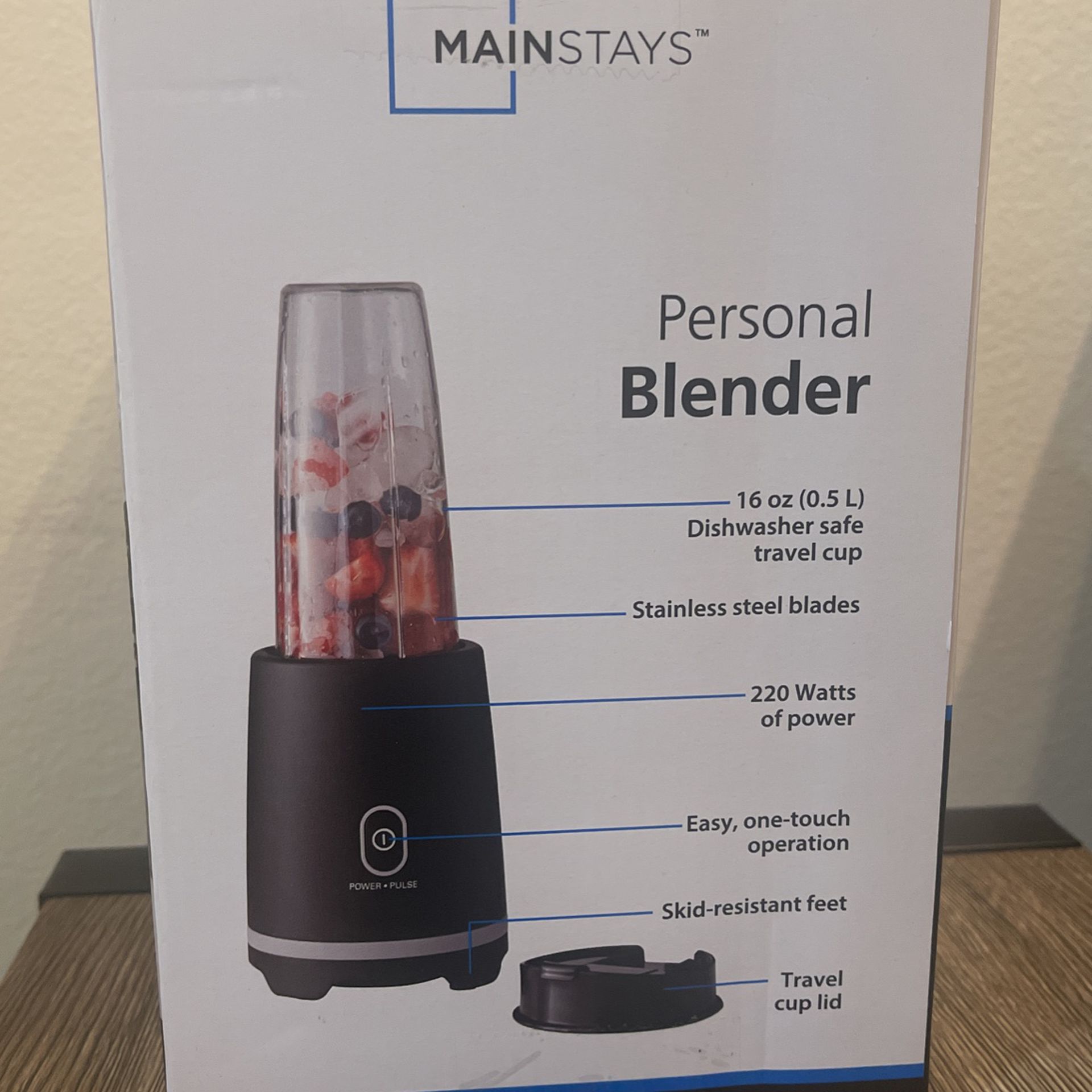 Mainstays Single Serve Blender - Black - 16 oz
