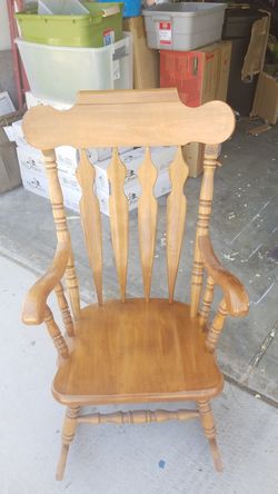 Wood rocking chair