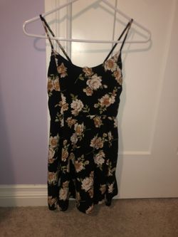 black floral sundress
